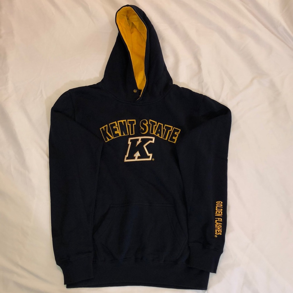Kent State University navy and gold hoodie *NEW*